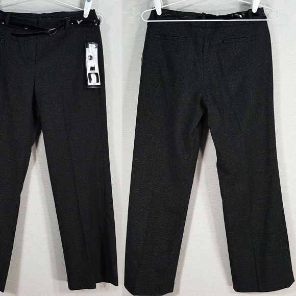 NEW Sandro Petite Womens 8P Control Top Dress Pants Belted Trousers Careercorp - Picture 6 of 9